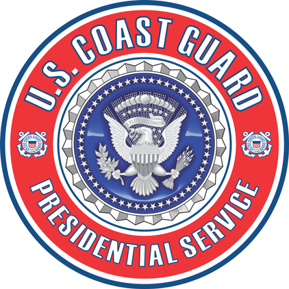 U.S. Coast Guard Presidential Service Badge Decal