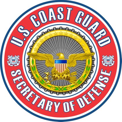 U.S. Coast Guard Secretary of Defense Badge Decal