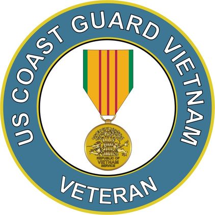 U.S. Coast Guard with Medal Vietnam Decal Sticker