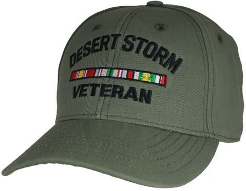 Made in USA - Desert Storm Veteran OD Green Ball Cap