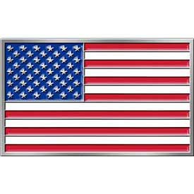 US Flag Belt Buckle (3-1/8")