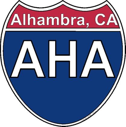 US Interstate Sticker Alhambra California