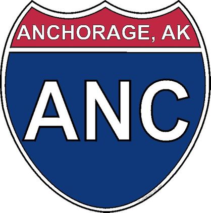 US Interstate Sticker Anchorage Alaska