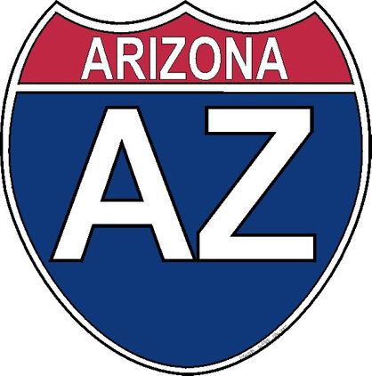 US Interstate Sticker Arizona