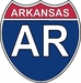 US Interstate Sticker Arkansas
