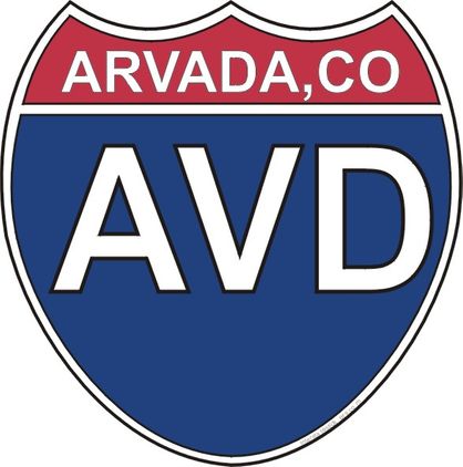 US Interstate Sticker Arvada Colorado