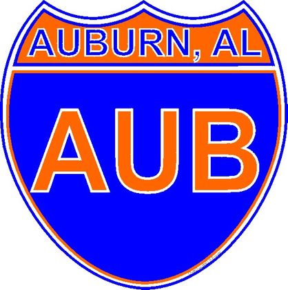 US Interstate Sticker Auburn Interstate Sticker
