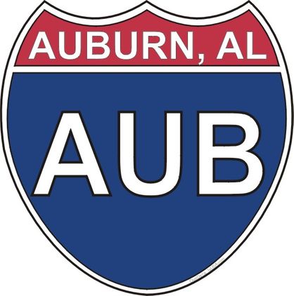 US Interstate Sticker Auburn Interstate Sticker