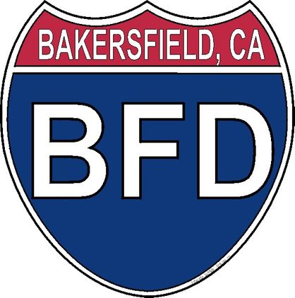 US Interstate Sticker Bakersfield California