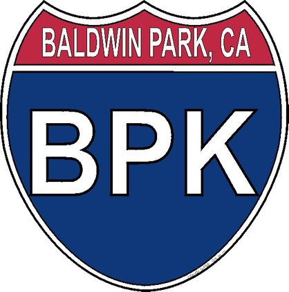 US Interstate Sticker Baldwin Park California