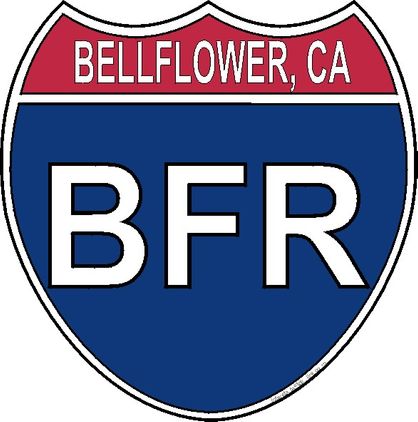 US Interstate Sticker Bell Flower California