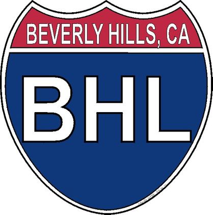 US Interstate Sticker Beverly Hills California