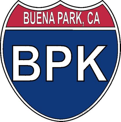US Interstate Sticker Buena Park California