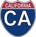 US Interstate Sticker California