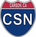 US Interstate Sticker Carson California