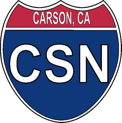 US Interstate Sticker Carson California