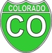 US Interstate Sticker Colorado