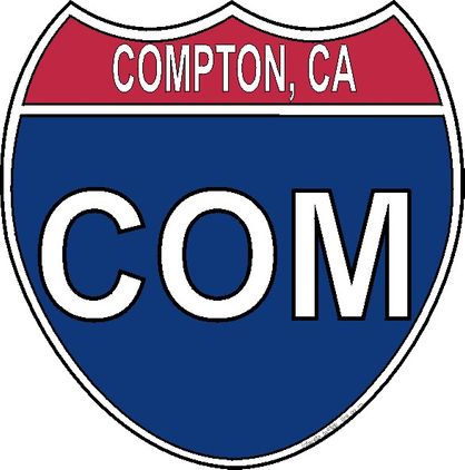 US Interstate Sticker Compton California