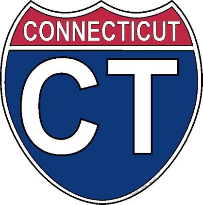 US Interstate Sticker Connecticut