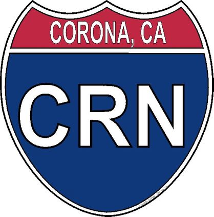 US Interstate Sticker Corona California