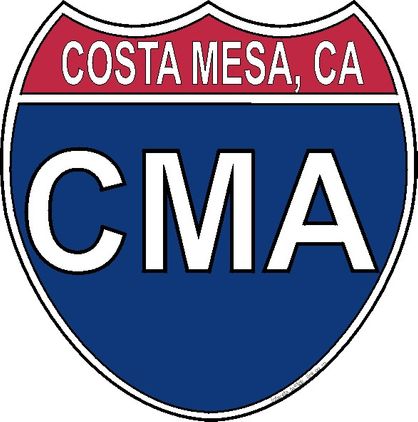 US Interstate Sticker Costa Mesa California