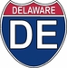 US Interstate Sticker Delaware