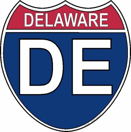 US Interstate Sticker Delaware