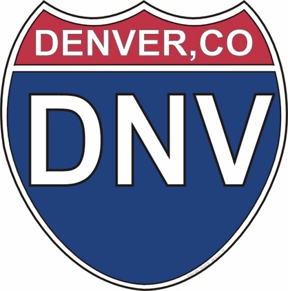 US Interstate Sticker Denver Colorado