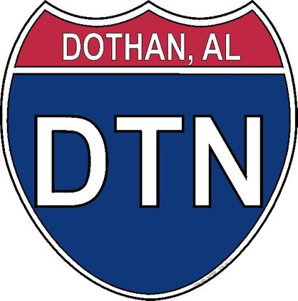 US Interstate Sticker Dothan Interstate Sticker