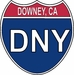 US Interstate Sticker Downey California
