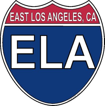US Interstate Sticker East Los Angeles California
