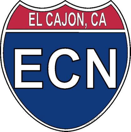 US Interstate Sticker El Cajon California