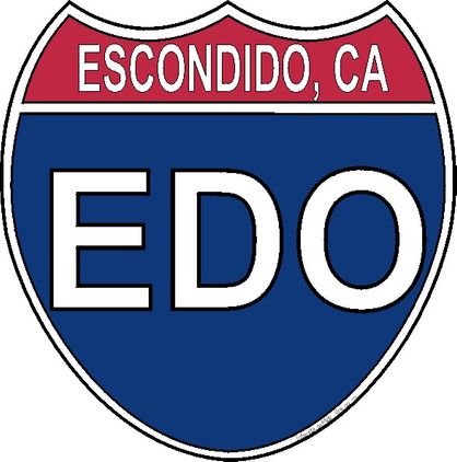 US Interstate Sticker Escondido California