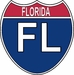 US Interstate Sticker Florida
