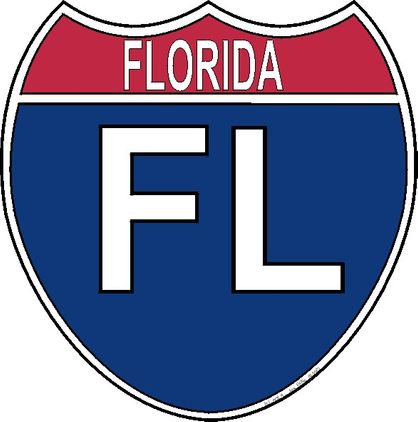 US Interstate Sticker Florida