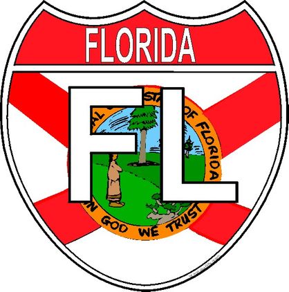 US Interstate Sticker Florida