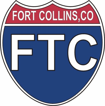 US Interstate Sticker Fort Collins Colorado