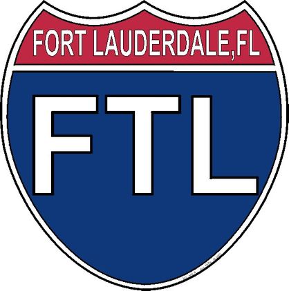 US Interstate Sticker Fort Lauderdale Florida