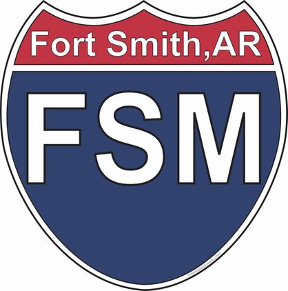 US Interstate Sticker Ft Smith Arkansas
