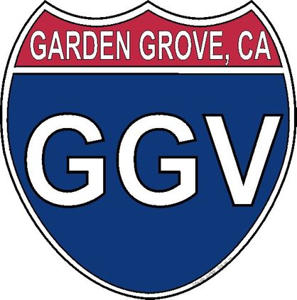 US Interstate Sticker Garden Grove California