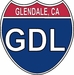 US Interstate Sticker Glendale California