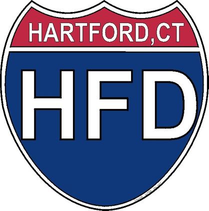 US Interstate Sticker Hartford Connecticut