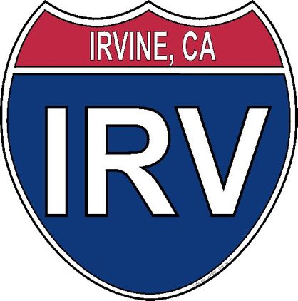 US Interstate Sticker Irvine California
