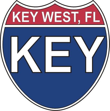 US Interstate Sticker Key West Florida