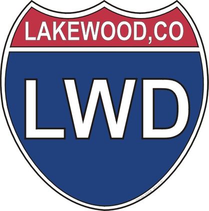 US Interstate Sticker Lakewood Colorado