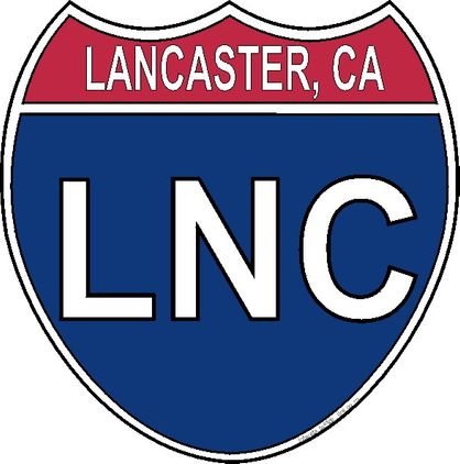 US Interstate Sticker Lancaster California