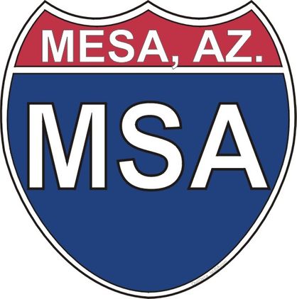 US Interstate Sticker Mesa Arizona