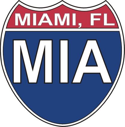 US Interstate Sticker Miami Florida