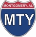 US Interstate Sticker Montgomery Alabama