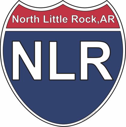 US Interstate Sticker North Little Rock Arkansas